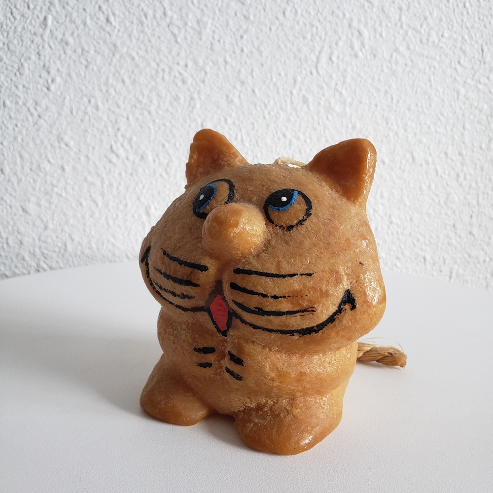 #Vintage Jack B Nimble Wax Cat Shaped Decorative Candle